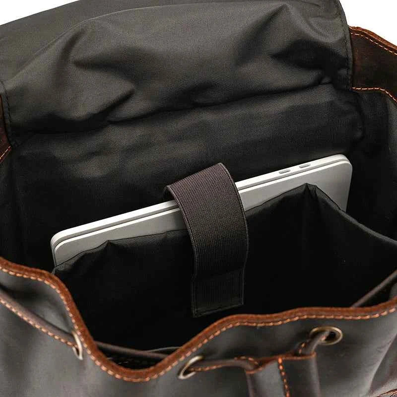 2025 New Arrivals Leather Backpack For Men Male Genuine Leather Laptop Travel Backpack 17 Inch Daypack Shoold Bag Men Male Large