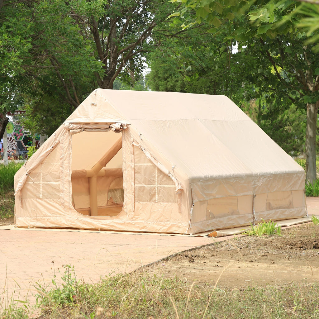 12-square-meter Inflatable Tent, Windproof, Rainproof, Moisture-proof, Portable for Outdoor Camping, No Setup Required
