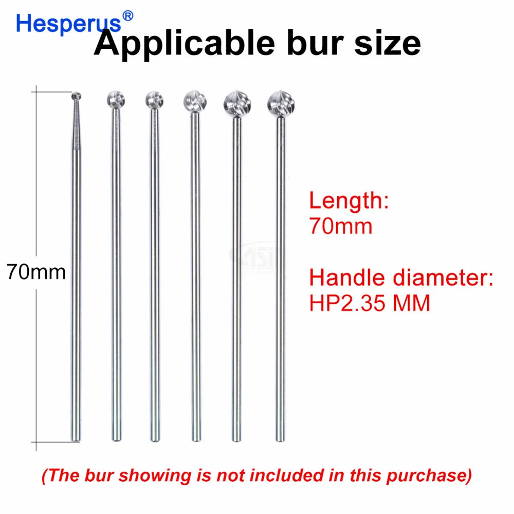 HESPERUS Dental 1:2 Osteotomy Handpiece Micro Contra Angle Surgical Straight Handpiece with Turbine Power Source
