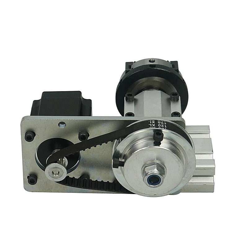 DIY CNC 4th Axis Rotary Axis With Chuck 65mm 3-jaw Tailstock for Wood Mini Lathen 3020 3040 6040 Metal Router Machine