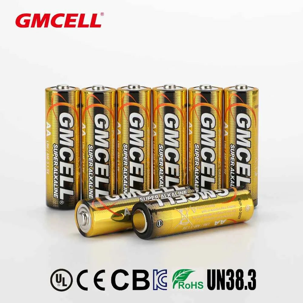 GMCELL 30 Pack AA LR6 AAA LR03 1.5 Volt High-Performance Alkaline Batteries 5 Year Shelf Life for Home Appliances and Toys