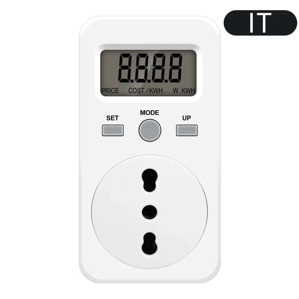 Digital Wattmeter 220V 110V AC Power Meter Electricy consumption Energy Meter EU Plug Power Kilowatt Wattage Electricity Meter