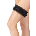 TD Coquette Leg Garter PU Leather and Lace Material Decorative Leg Harness and Belt