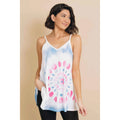 TD Dye Happy Ladies' Cross Neck Tank Woven Camisole with Bow Strapless Collar Casual Crop Length Tie-Dye Pattern Free Size