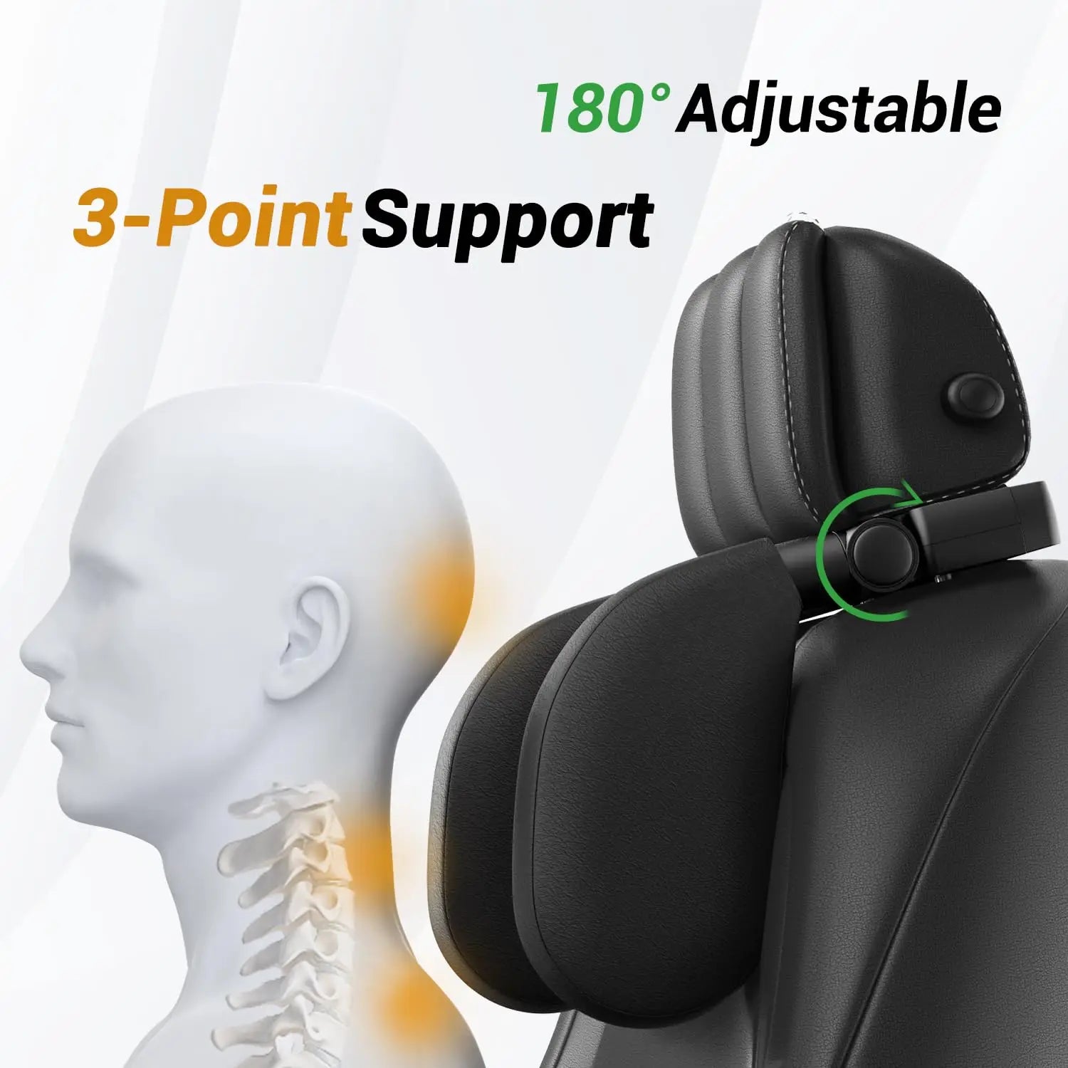 3 Days Arrive Ready to Ship Poland Warehouse Adjustable Automotive Headrest Pillow Thickened Memory Foam Road Pal Headrest