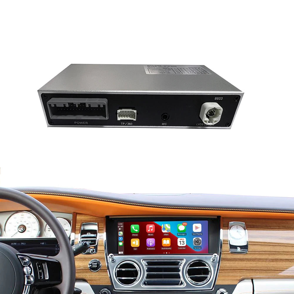 Dckloer Wireless CarPlay and Android Auto for Rolls-Royce Ghost EVO 2019-2022 10.25" Screen Plug and Play Retrofit Kit