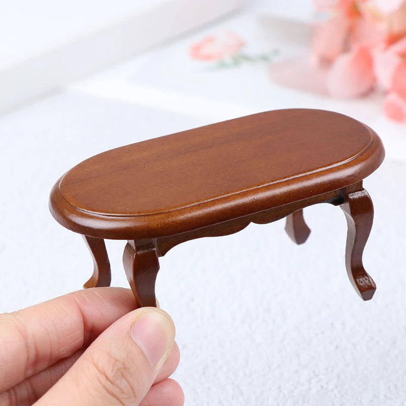 Dollhouse Miniature Furniture  Teatable Coffee Table Doll House Decor Dolls Simulation Home Toy Kid Gift