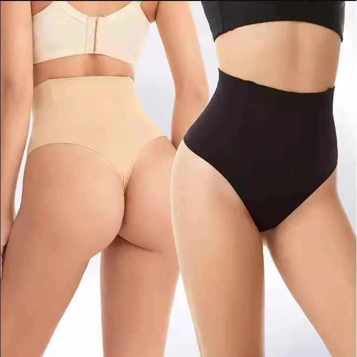 Women's Minimalist Black Thong Panties Breathable Seamless Design Comfortable Everyday Wear XL Size Fashion Shaping Made China