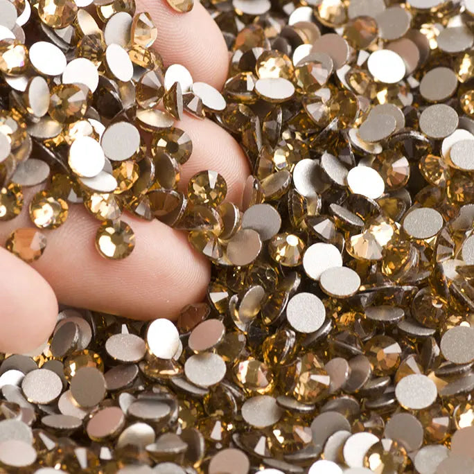 YANRUO 2058NOHF Flatback All Sizes Crystal Rhinestones Stones Nail Clothes for Needlework DIY Crafts Decor Gems