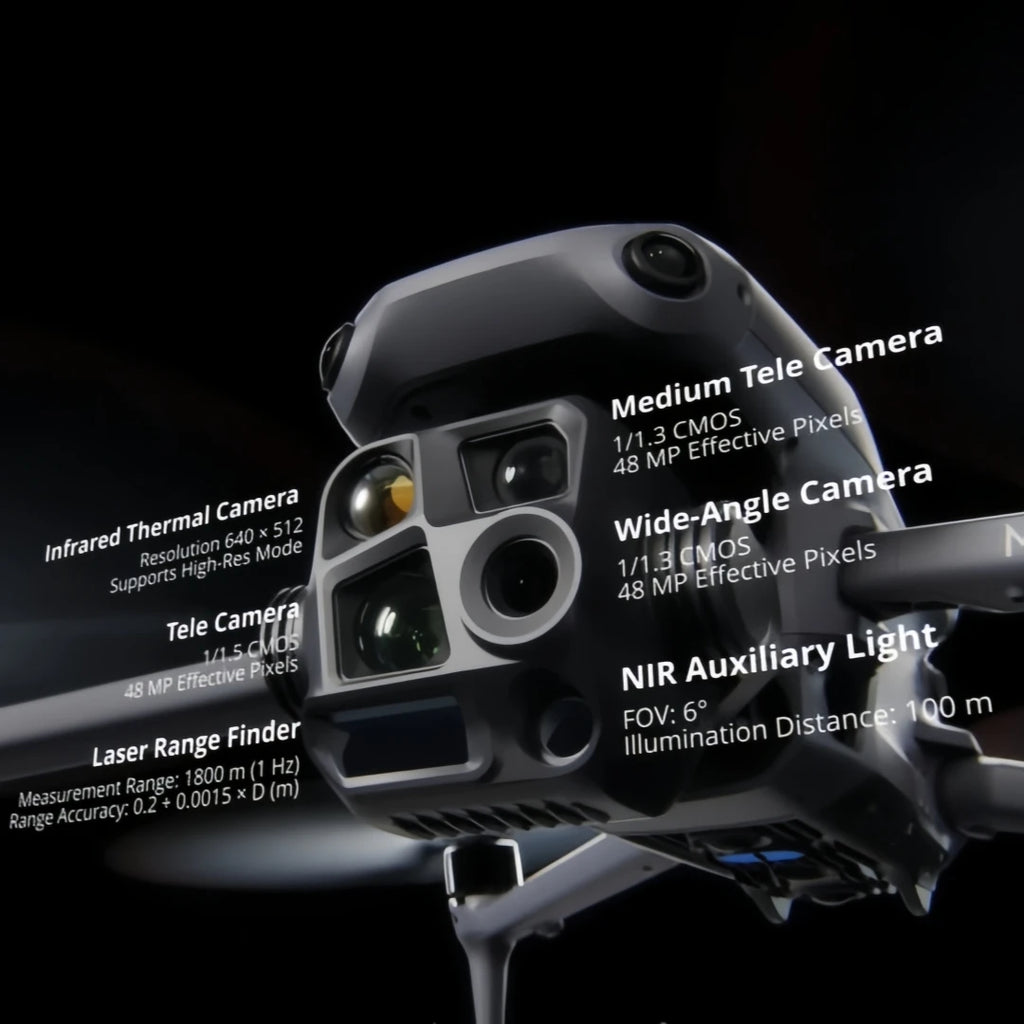 DJ Matrice 4T Industry Drones Foldable Design 10KM Transmission 49-Minute Flight Time Brushless Motor Custom Model Secdond-hand