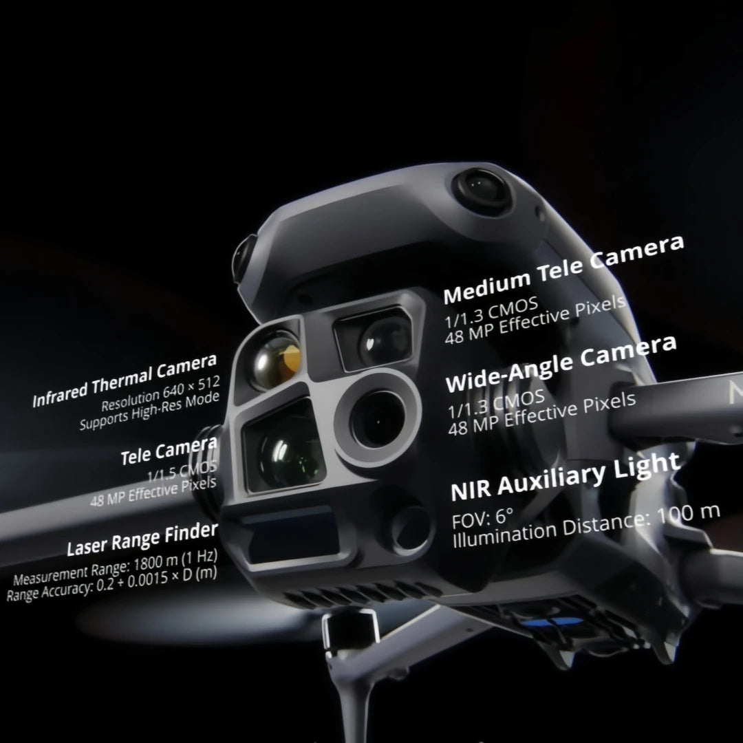 DJ Matrice 4T Industry Drones Foldable Design 10KM Transmission 49-Minute Flight Time Brushless Motor Custom Model Secdond-hand