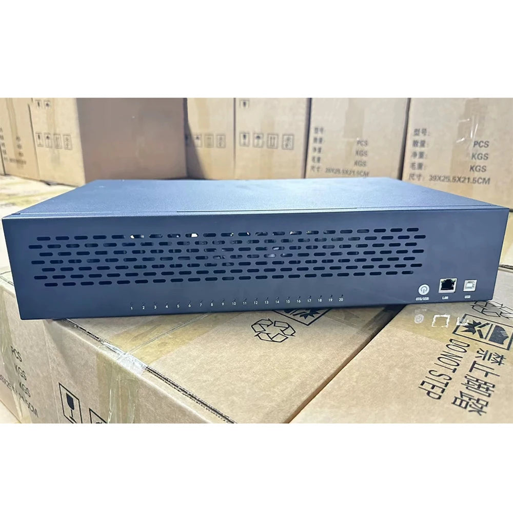 P30 Box Case HUB WiFi OTG Dual Cut Phone Case with Built-in Fans 20 Port Shell Motherboard Complete Set 110-240V Power Supply
