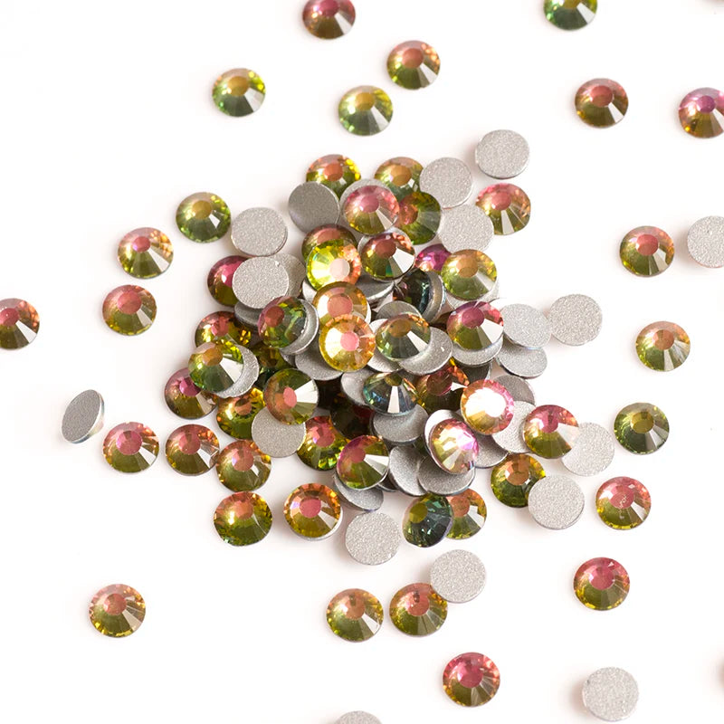 YANRUO 2058NOHF Flatback All Sizes Crystal Rhinestones Stones Nail Clothes for Needlework DIY Crafts Decor Gems