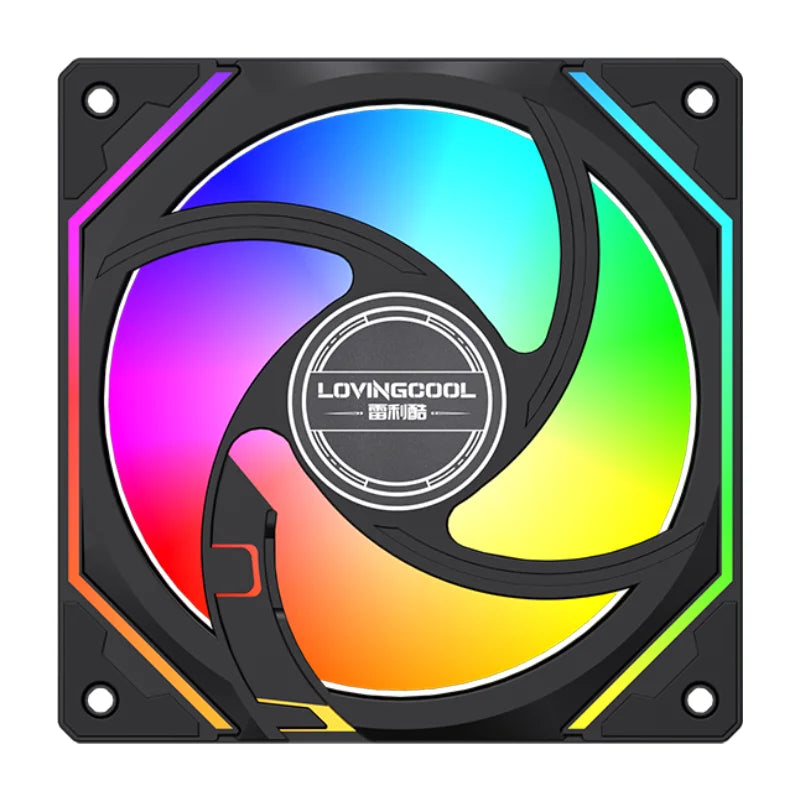 Lovingcool High Quality RGB Desktop CPU ATX Tower Cooling Fans Custom Logo 5V Cheap Price for Gaming Desktop Computer Case