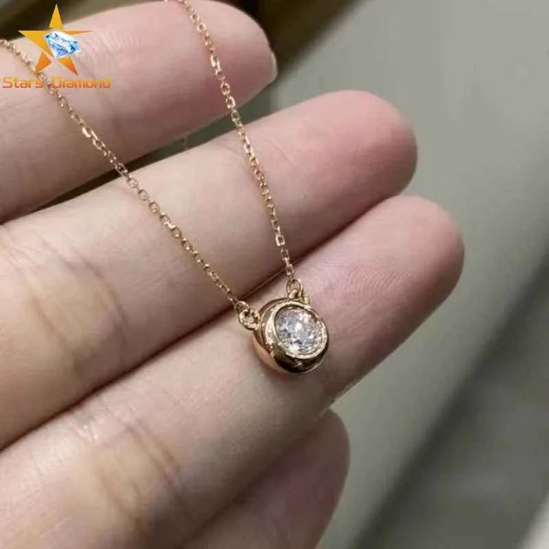 Classic Lab Created Diamond IGI Certified Round Oval CVD HPHT Loose Synthetic Lab Grown Diamond Necklace for Woman