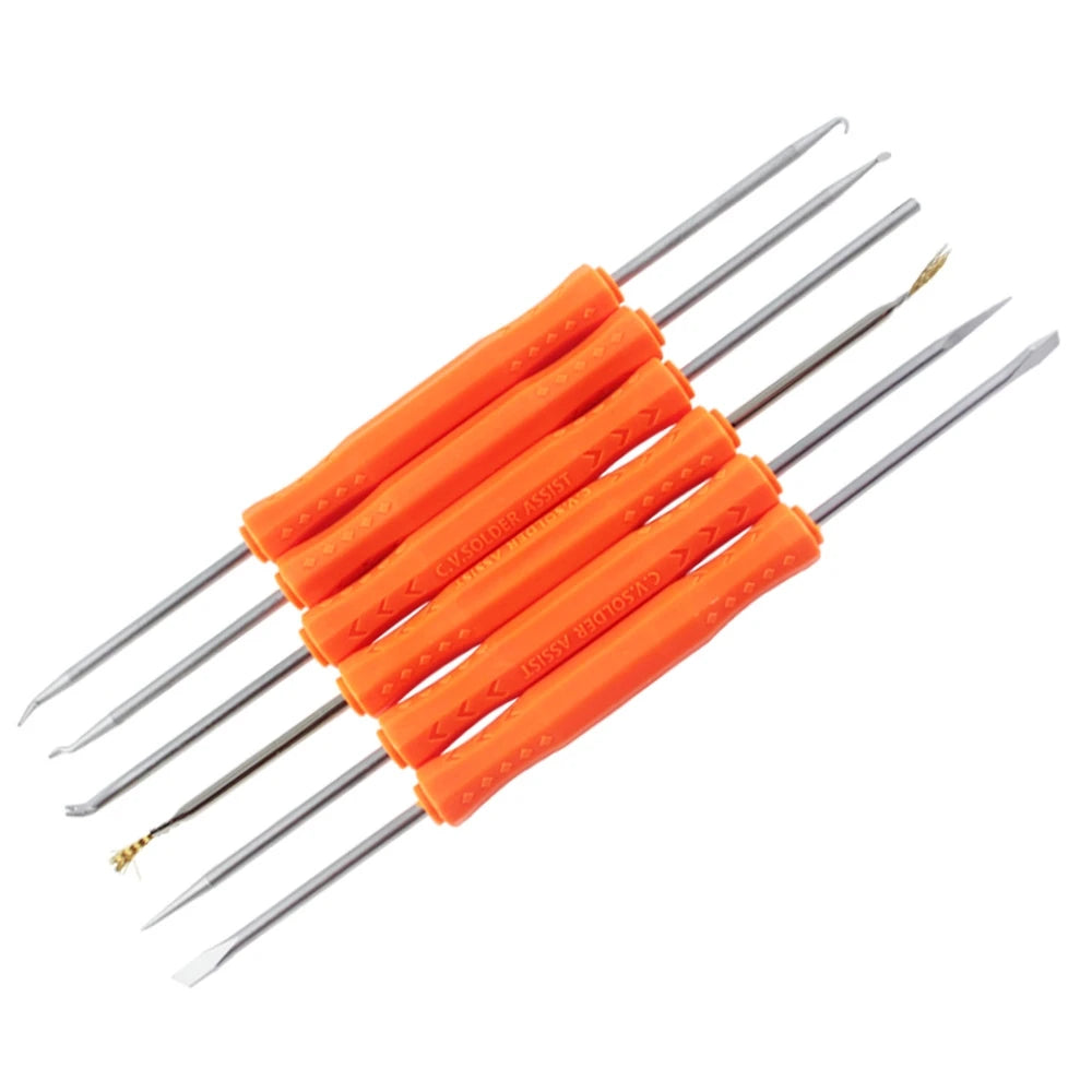 6 in 1 Auxiliary Tools Satisfy 12 Kinds of Requirements Pressure Drill Pry Stamp Cut Crape Hook Pull Brush Welding Maintenance