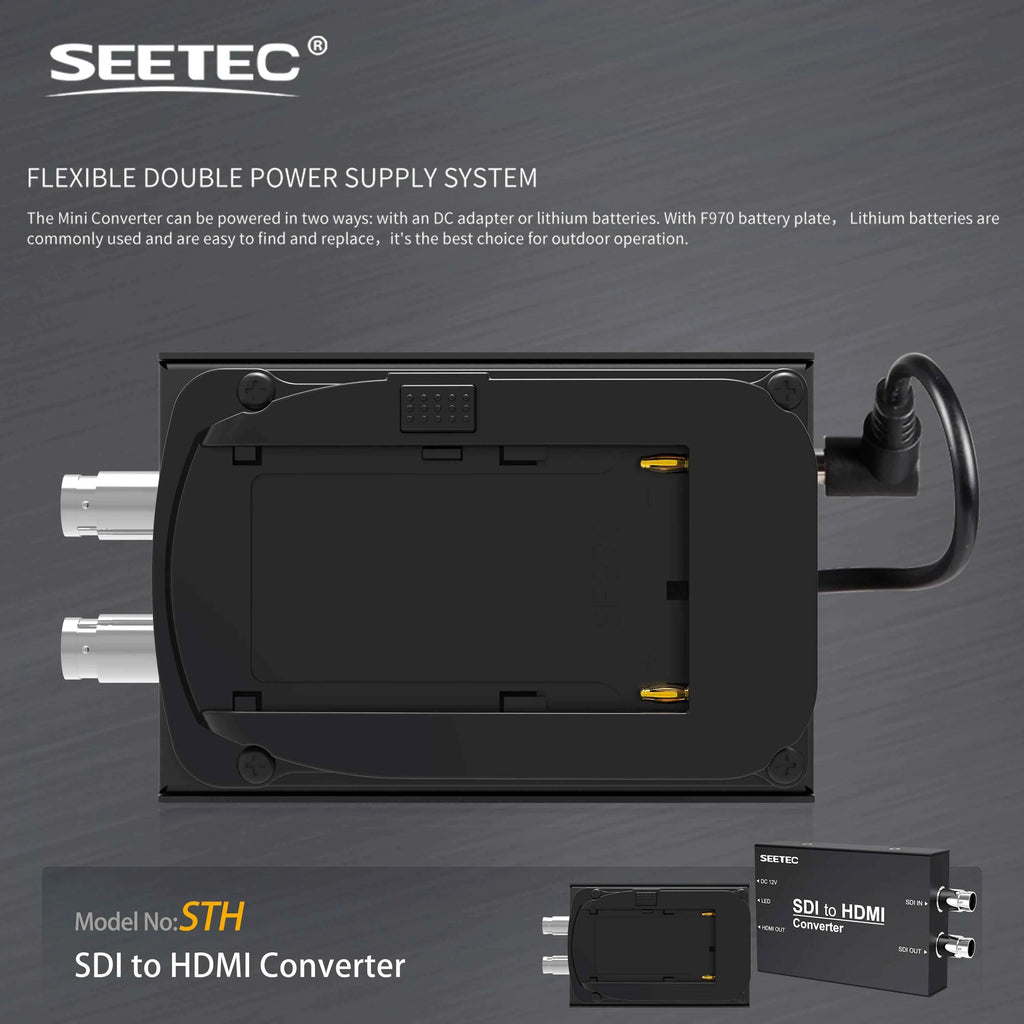 SEETEC STH Pro SDI to HDMI Converter 1080P60, SMPTE 259M/292M/424M Compliant, Factory Direct Custom Logo/Packaging