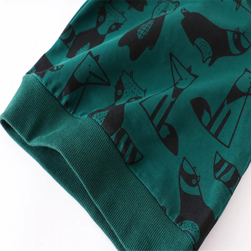 Jumping Meters New Arrival Rockets Print Autumn Winter Kids Clothes Boys Sweatshirts Cotton Long Sleeve Tops Hoodies Shirts