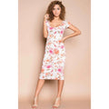 TD Floral Print Midi Dress for Career Elegant and Stylish