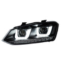 2PCS Car Styling Head Lamp for Polo 2011-2018 Led Headlight Projector Lens Front Lights DRL Signal Automotive Accessory