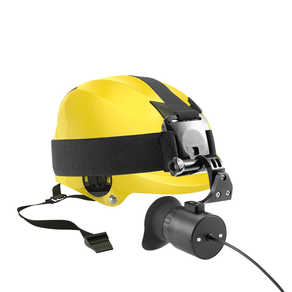 80-inch Portable Head-mounted Monocular Display 0.39-inch Screen with 12x Eyepieces to Support Diopter Adjustment Ocular Lens
