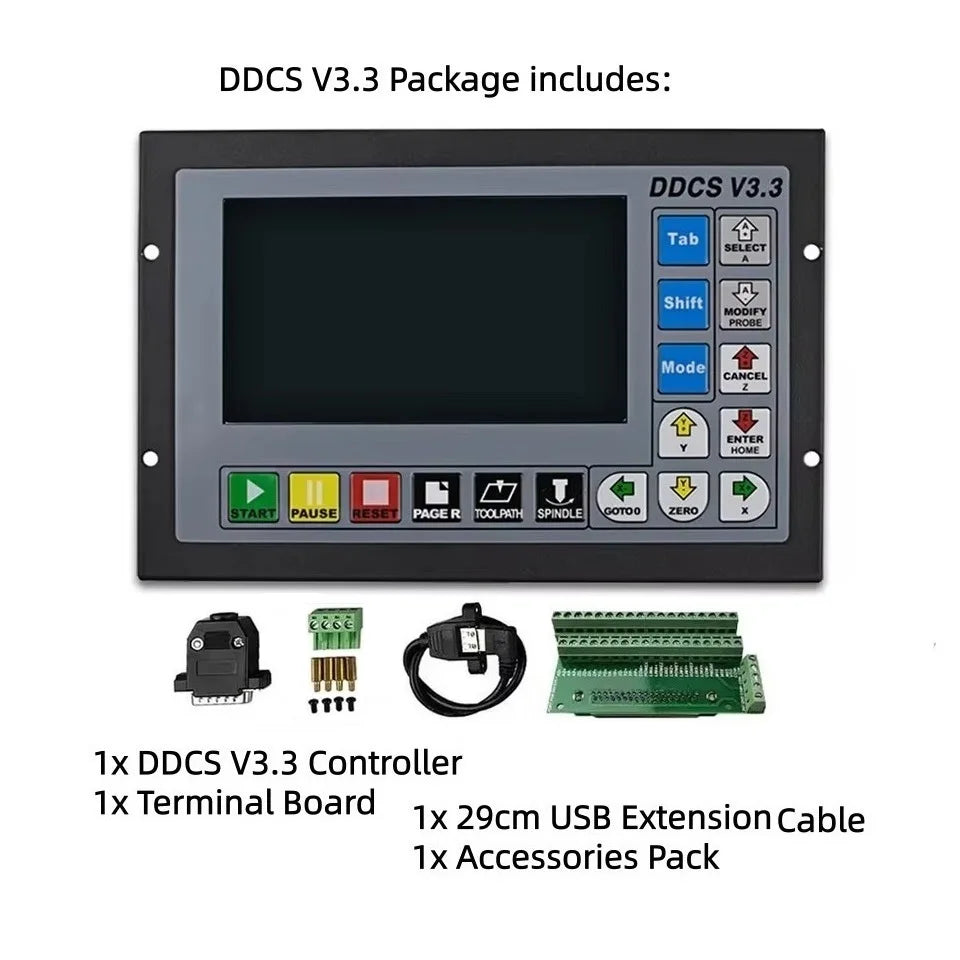 Digital Dream DDCS V3.1 / V3.3 CNC Controller 4 Axis CNC Standalone Offline Motion Controller System  for 4 Axis Cnc Router