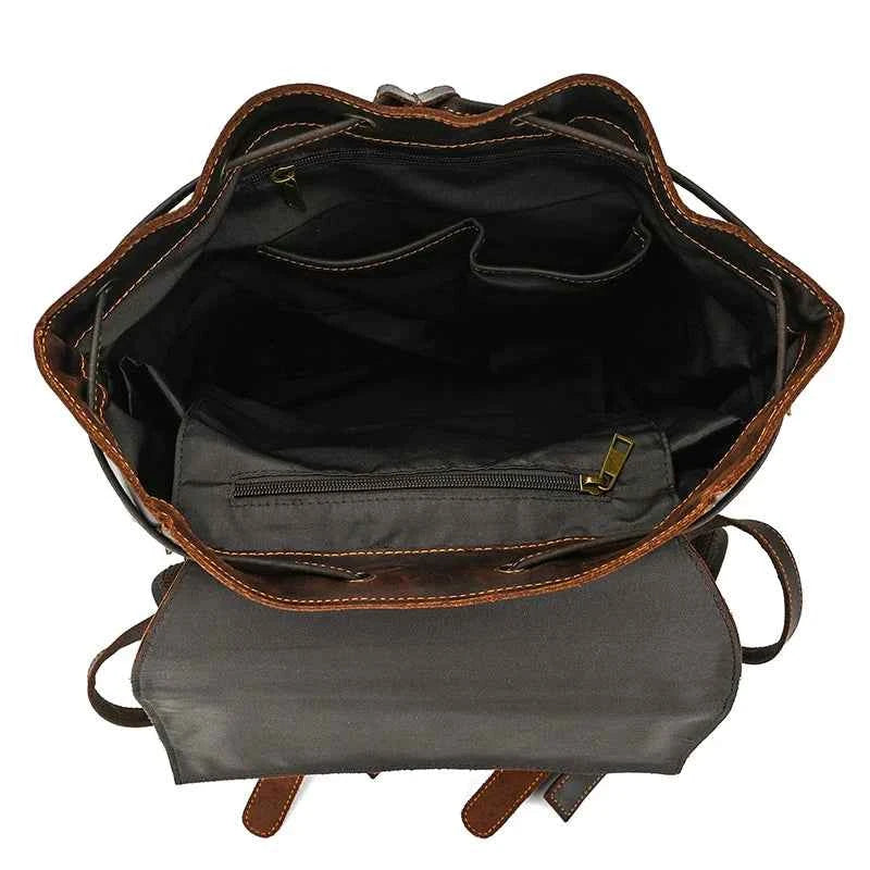 2025 New Arrivals Leather Backpack For Men Male Genuine Leather Laptop Travel Backpack 17 Inch Daypack Shoold Bag Men Male Large