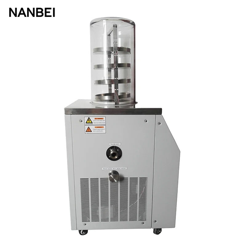 NANBEI Pre-freezing Function Bench Top Home Commercial Mini Lab Vacuum Drying Food Freeze Dryer Machine Price