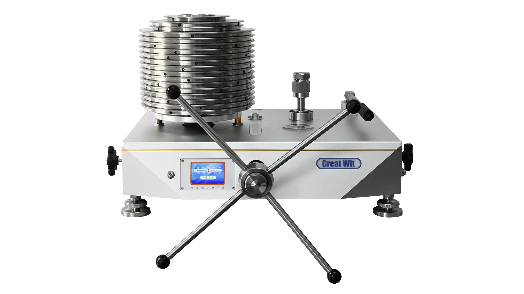 High Pressure Dead Weight Tester Pressure Calibrators 2500bar Creat Wit CW-2500T Stainless Steel 1 Year Warranty Made China