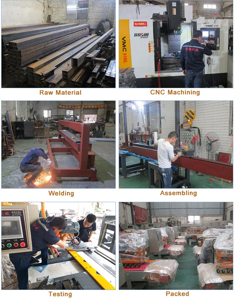 BAOTAO 3KW Stone Grinding Machine for Dining Table Tops with Beveled Edge 2000mm Manual Mode Processing Capacity