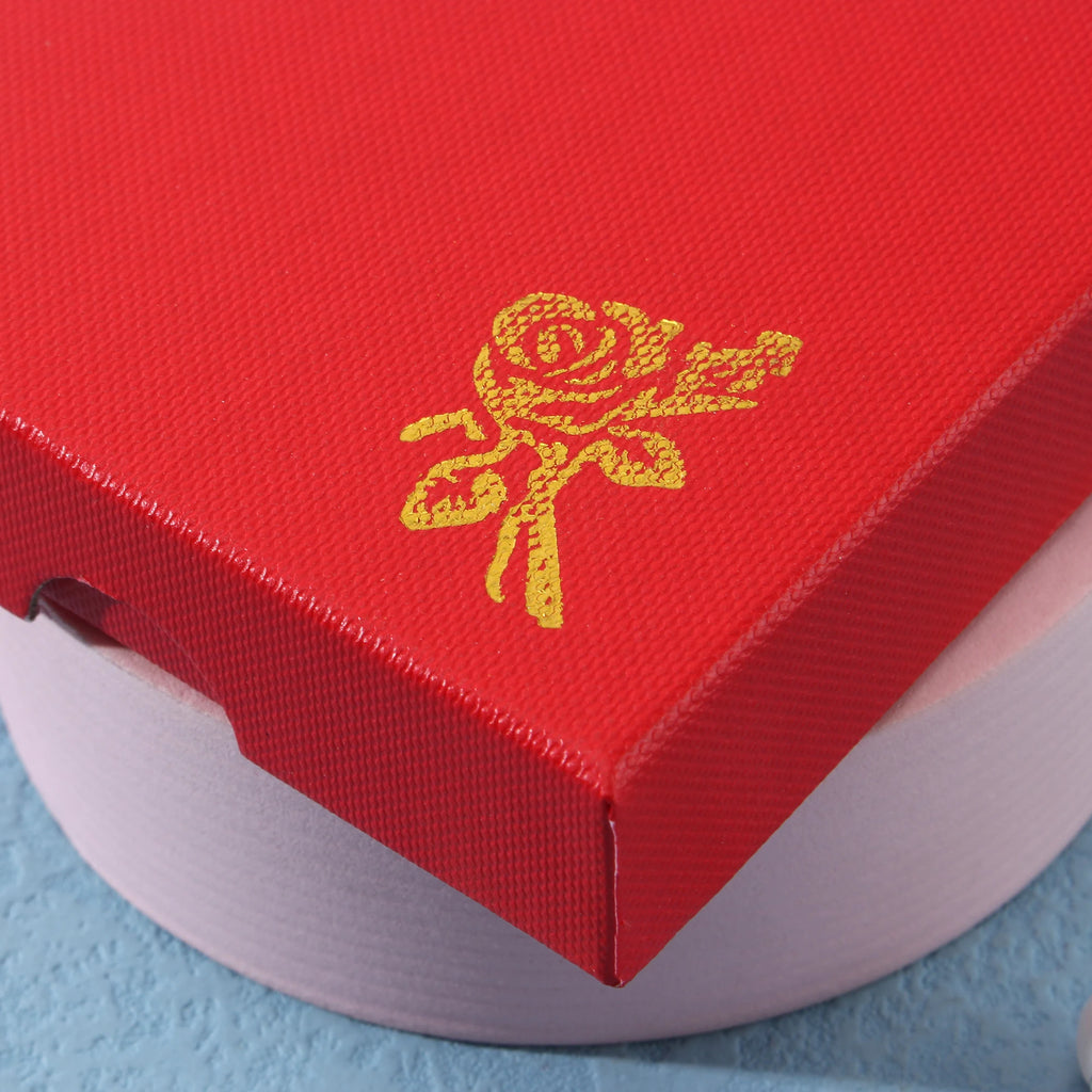 Square Rose Printed Jewelry Packaging Box Bracelet Necklace Storage Case Cardboard Gift Box Jewelry Organizer Case