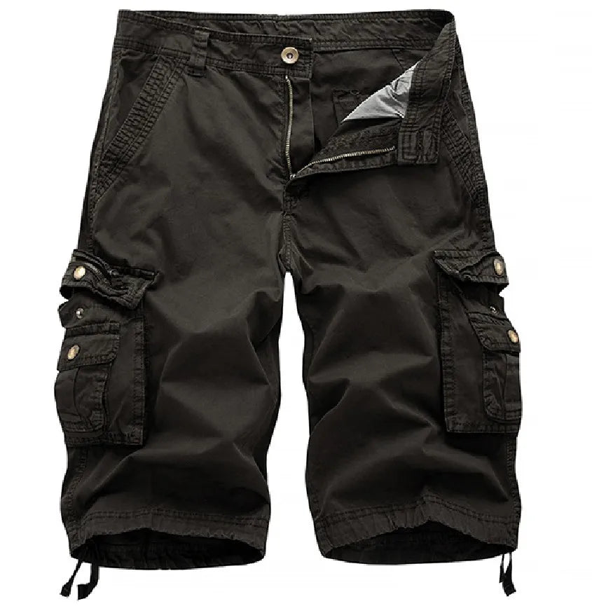 8 Colors Plus Size 29-48 New Brand Summer Camouflage Loose Cargo Shorts Men Camo Summer Short Pants Homme Cargo Shorts NO BELT