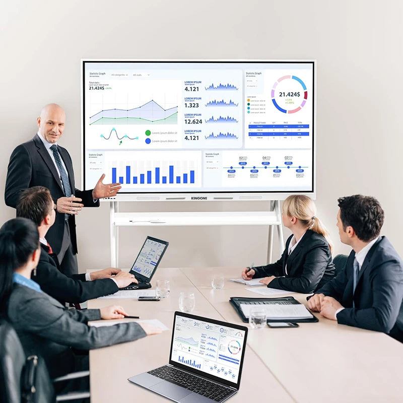 US Warehouse Delivery 4K HD 65 Inch Touch Screen Smart Interactive Flat Panel Whiteboard for Teaching and Business Use