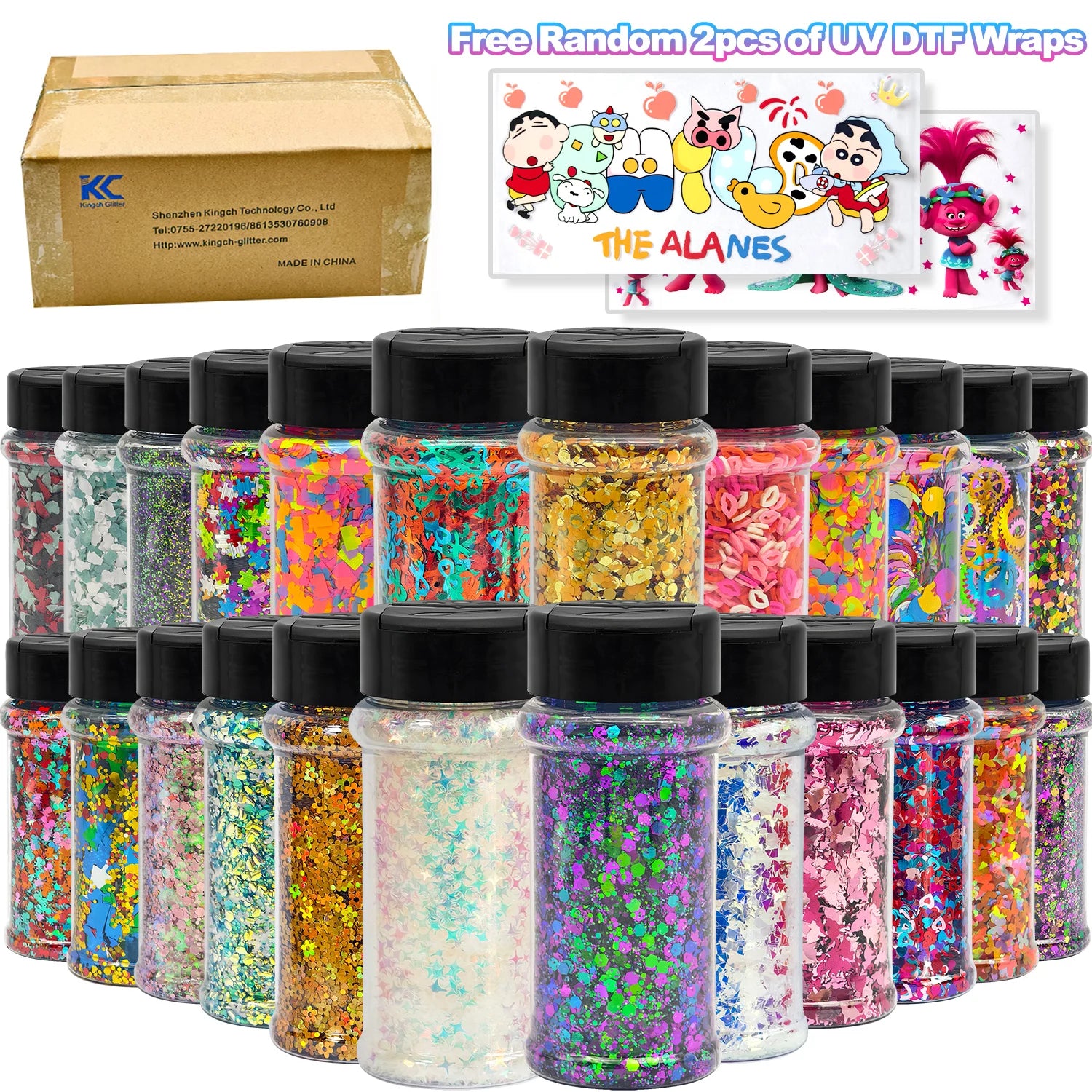 US Warehouse High Bright Glitter Set Free Shipping High Quality Polyester Hexagon Glitter Powder for Resin Crafts Nail