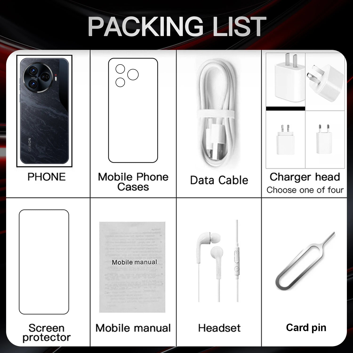 New C30 Pro 5G Smartphone Original 6.8-Inch Android 14 Phone 16GB 1TB Storage 72MP+108MP Camon 30 Pro 6800mAh Battery