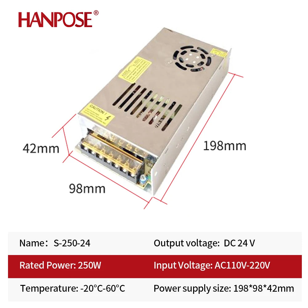 5A 12-1000W Switch Power Adapter Stepper Motor Nema17/23/ Power Supply LED Light Strip Monitoring 3D Printer Monitor Equipment