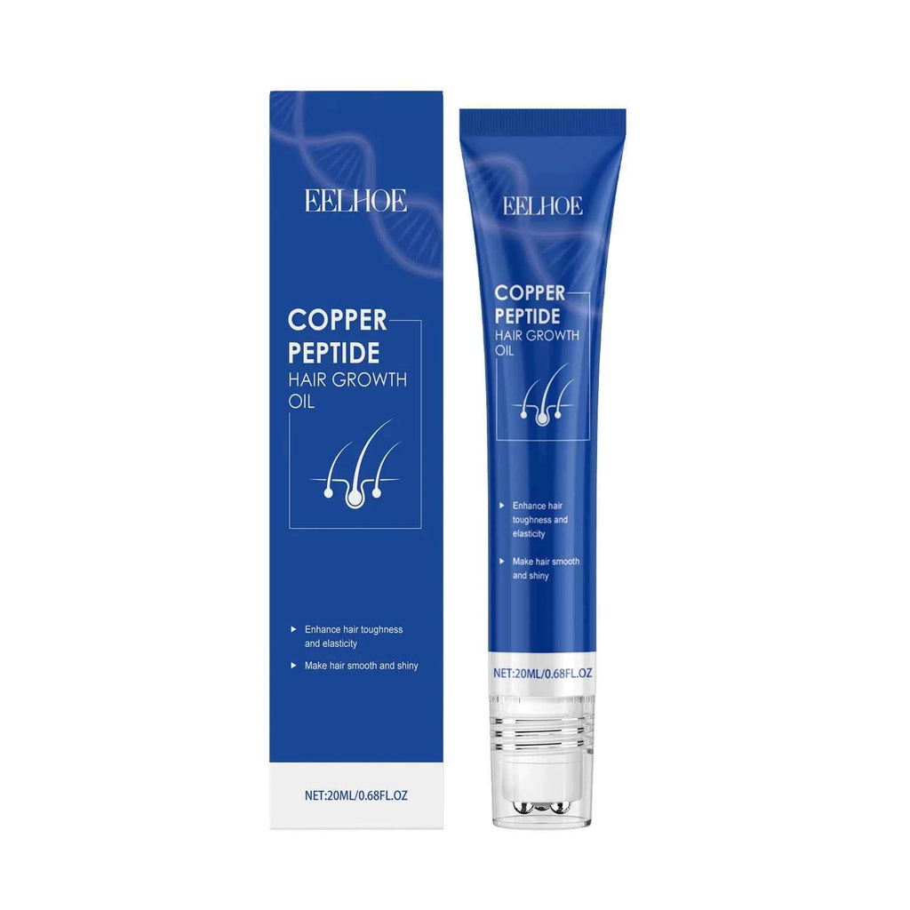 EELHOE Blue Copper Peptide Hair Care Essential Oil Nourishing Hair Care Essence for Dry Hair Moisturizes and Smooths Hair