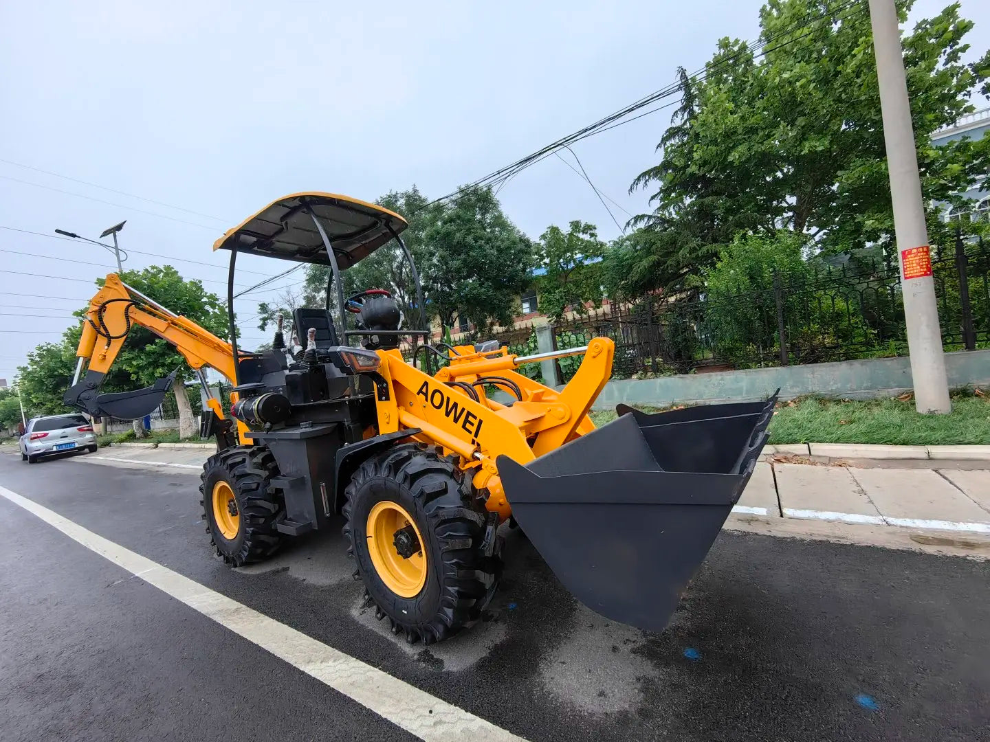 Hot Sale EPA Approved 3ton 4 Ton 5ton Backhoe Loader  Construction Agricultural Wheel Loader Bulldozer Cheap Front Loader