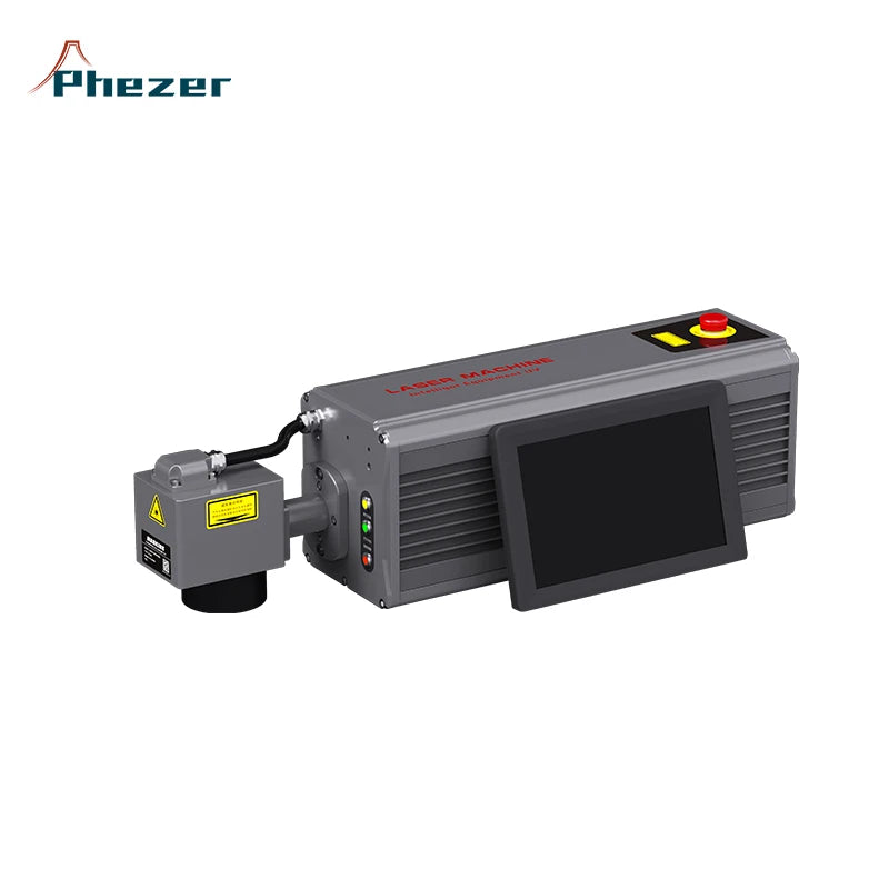 PHEZER High-precision water-cooled UV flying laser marking machine for the food industry