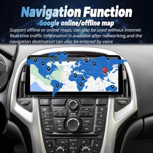 12.3inch Screen Radio Android Car Video Player 2Din Stereo for Buick Excelle for Opel Astra J 2009-2017 GPS Multimedia Carplay