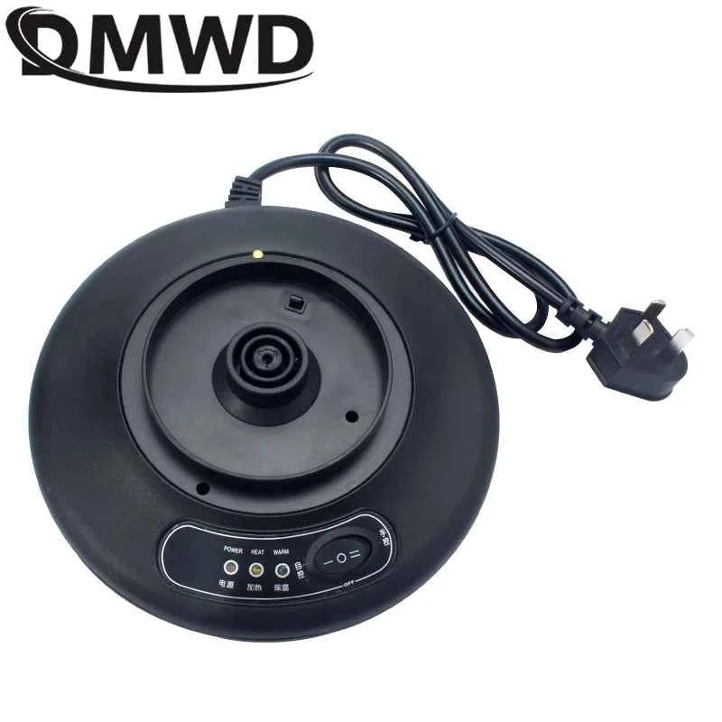 DMWD Stainless Steel Thermal Insulation 500W Electric Kettle Teapot 1.2L  Automatic Hot Water Heating Boiler Tea Pot 220V