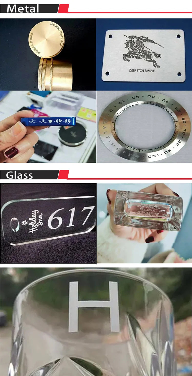 ActionLasers Fiber Laser Marking Machine Metal Engraving Raycus Fiber Laser 20W 30W 50W 3D Rf Laser Marking Tube Metal and Some Nonmetal