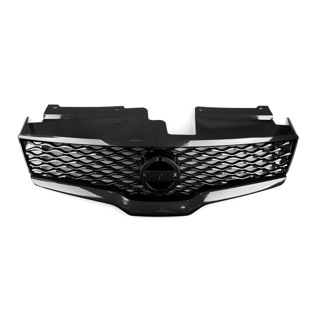 Car Front Bumper Upper Grille Mesh Grill for Nissan Altima 2007-2009 Carbon Look