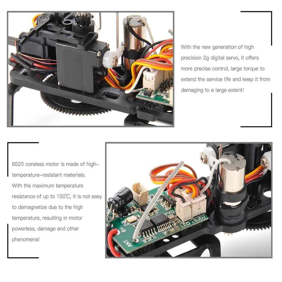 Beginner RTF Automatic Stable RC Helicopter 2.4G 4 Channel Single Propeller Without Aileron E129 C129 Durable Long Flight Time