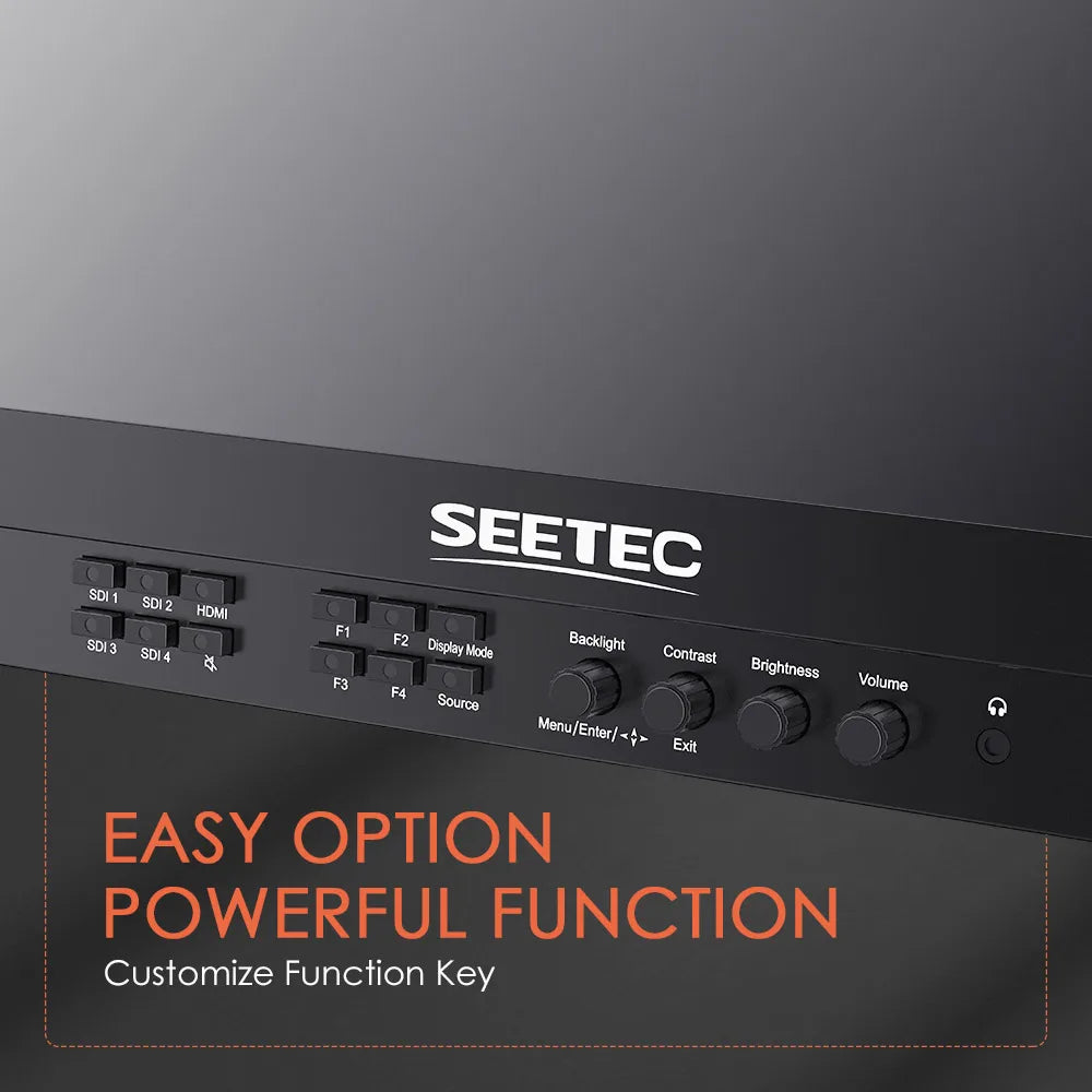 SEETEC ATEM156S 15.6" Multi-camera Broadcast Studio Monitor 3G-SDI/HDMI 1920*1080 HDR LOGO/Packaging/OEM Factory Wholesale