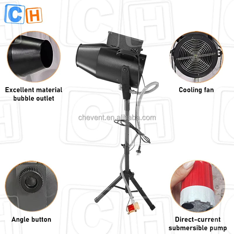 CH-1000 Party Pool Foam Cannon Jet Foam Machine for Kids Swimming Pool Party