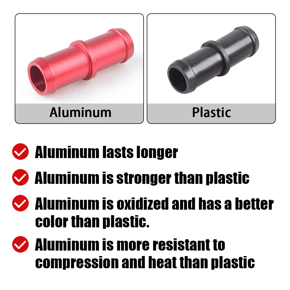 USA Stock 2pcs Upgraded Aluminum Heater Hose Connector Compatible with 370Z Infiniti G35 G37 QX50 Q60 Q70 M35 M37 92417-JK20A