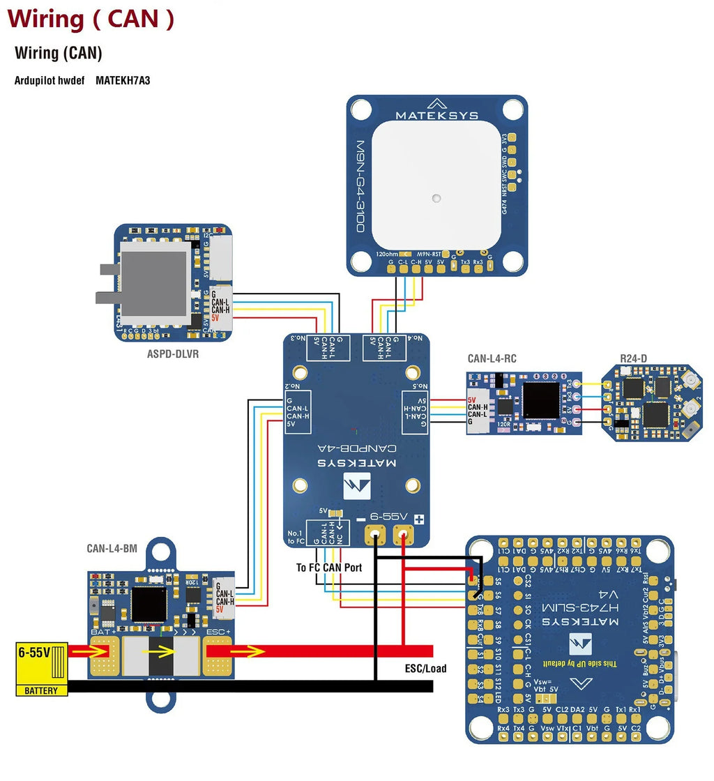 2026 MATEKSYS MATEK H743 SLIM V4 FC Matek H743 SLIM V4 Flight Control for FPV Racing Drone Accessories
