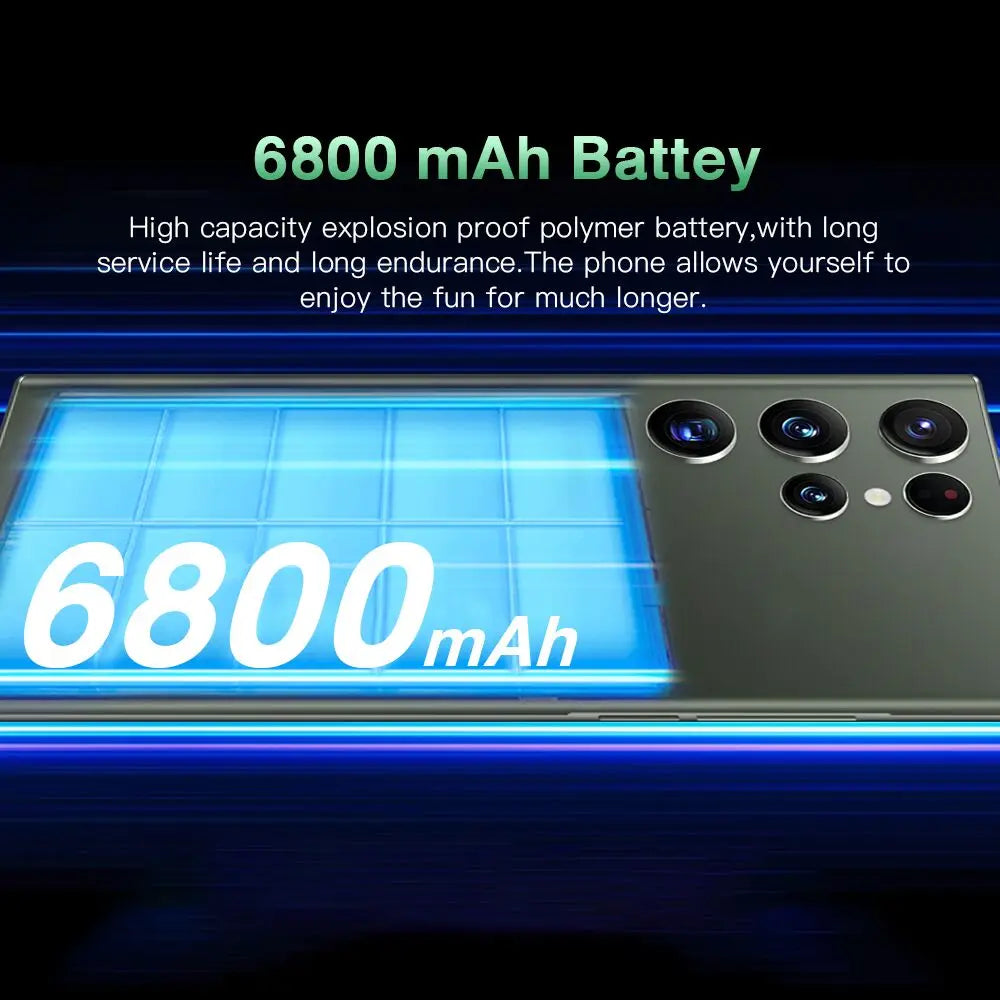 S23 Ultra 5G Smartphone 16GB 1TB 32MP 64MP Dual SIM 6800mAh Android 12 Gaming Mobile Phone Waterproof Supports GSM & CDMA