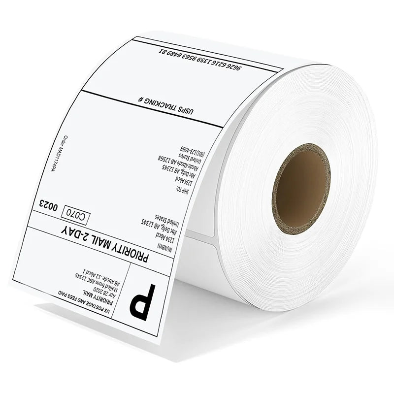 High Quality Custom Adhesive Stickers 500Labels/Roll*2 for Product Packaging Overseas Stock with Free Shipping